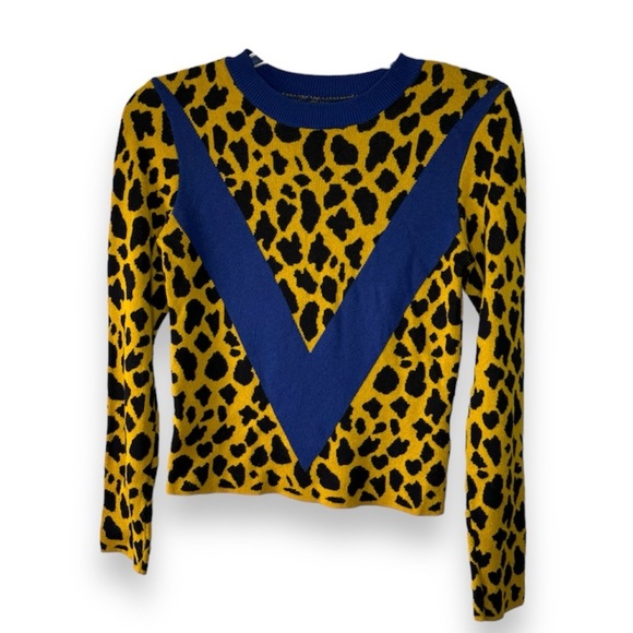 TopShop Leopard print knit sweater - Picture 1 of 3